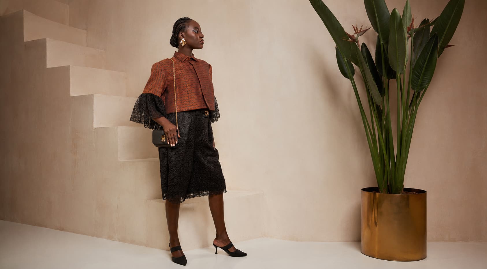 Veste Rouille Nyah — uni rouille, vue ambiance